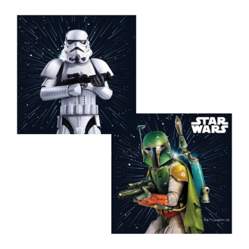 Star Wars servietter 20x - 33 x 33 cm