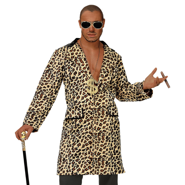 Pimp frakke med leopard motiv