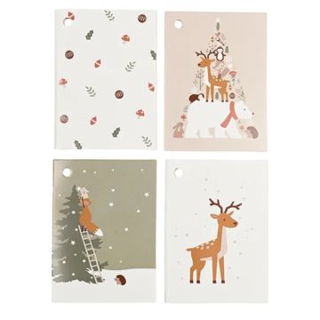 Gavemærker med julemotiver 16x Det Gamle Apotek