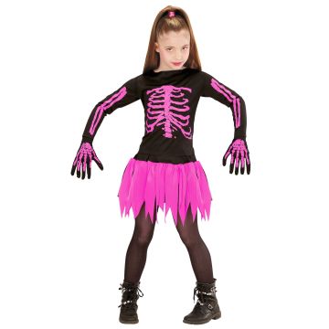 Skelet dansekostume til piger