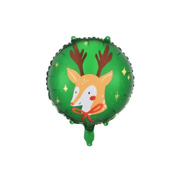 Jule folieballon rensdyr - Ø45 cm