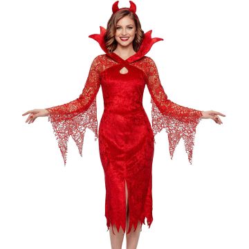 Djævlekjole til damer med horn
