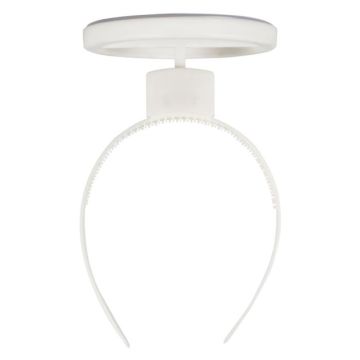 Engel lysende glorie hårbøjle hvid - 20x15,6 cm