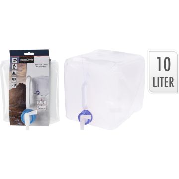 Sammenfoldelig vandtank med hane, 10 liter