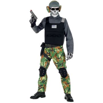 Skeletsoldat kostume til drenge