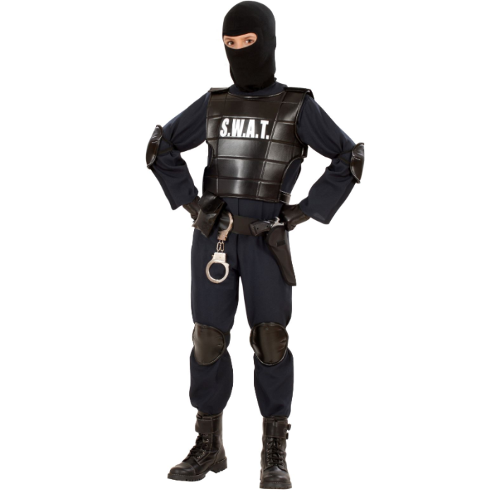 SWAT politi kostume til børn