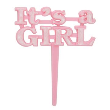 Its a girl kagedekoration pink 8x