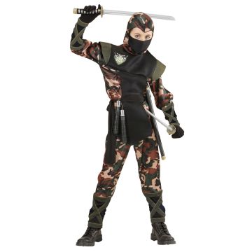 Ninjasoldat kostume til drenge