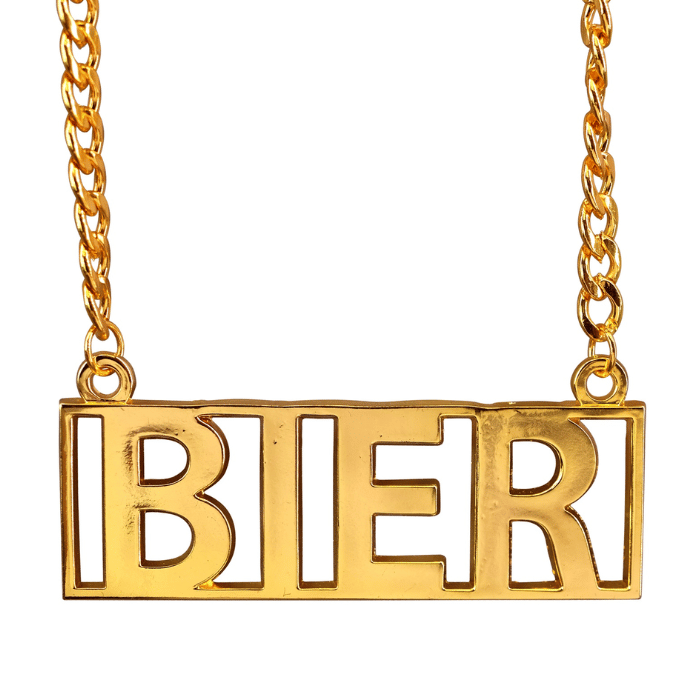BIER guld halskæde - 65 cm