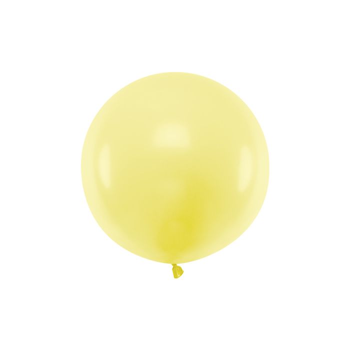 Pastel Gul Ballon - 60 cm 