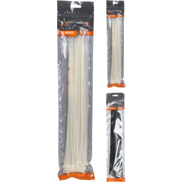 Kabelbindere i nylon, 4,8 x 350 mm, 50 stk