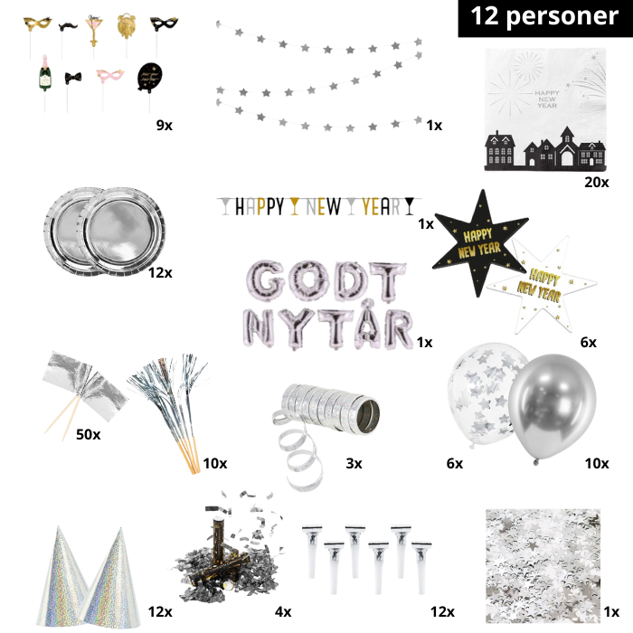 Nytårspakke mest for pengene 16 dele