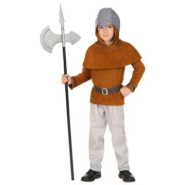 Ridderkostume med hjelm til drenge