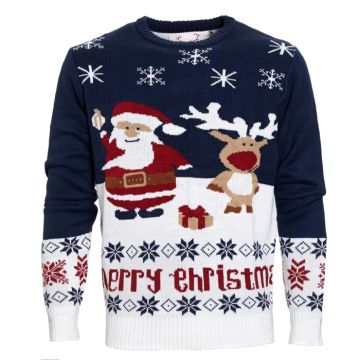 Julesweater Merry christmas økologisk bomuld