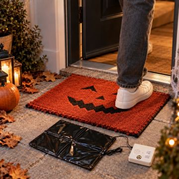 Halloween-dørmåtte med sensor og lydeffekt