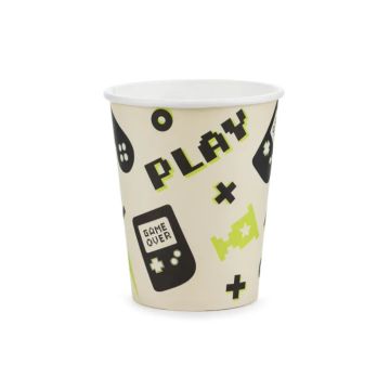 Papkrus med gamer motiver 6x - 220 ml