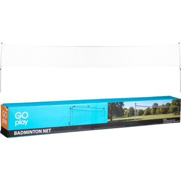 Badmintonnet med stænger 610x168 cm