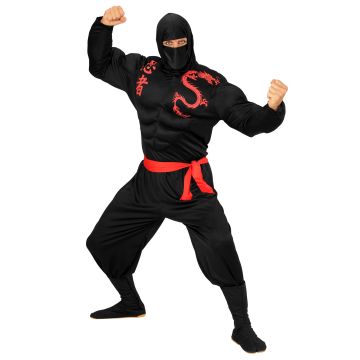 Muskuløs ninja kostume til herrer
