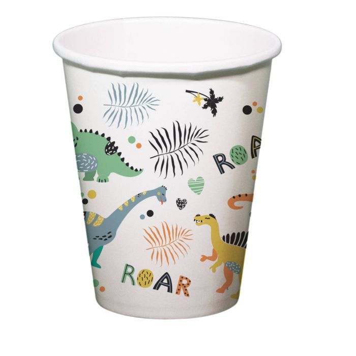 Papkrus med dinosaur motiver 6x - 250 ml
