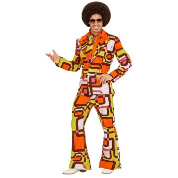 Orange 70'er kostume til herrer