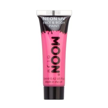 Neon UV ansigts- og kropsmaling, pink Moon Creations - 12 ml 
