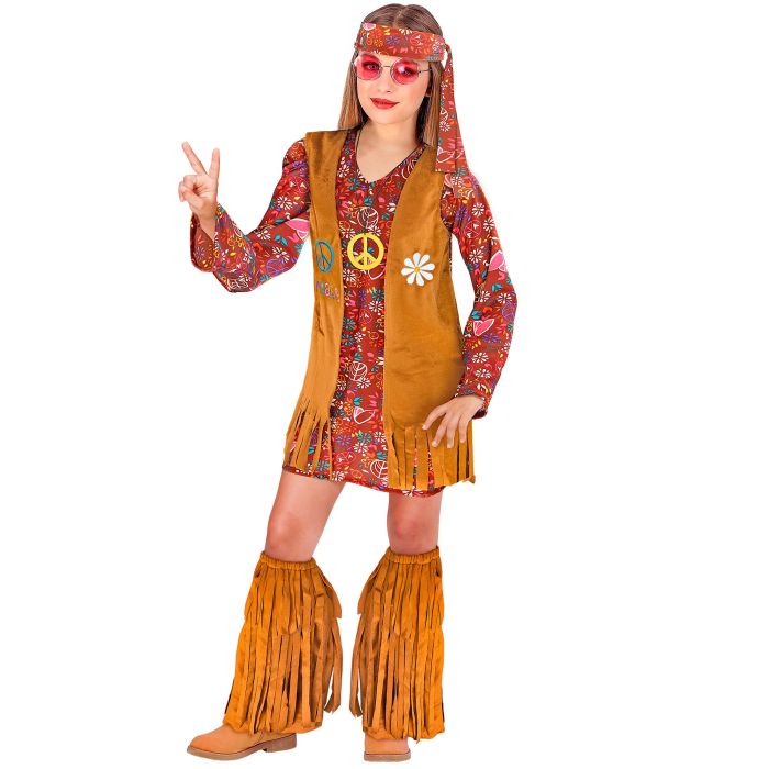 Hippie-kjole med vest og støvleovertræk