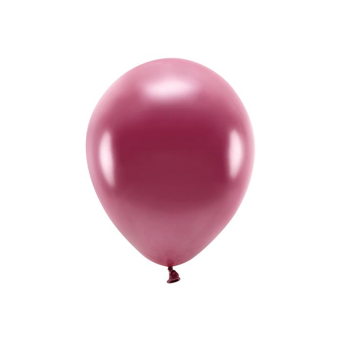 Metallic dyb rød balloner 10x - 30 cm