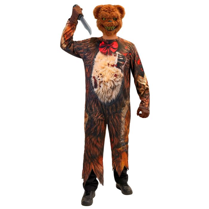 Zombie bjørn kostume i brun