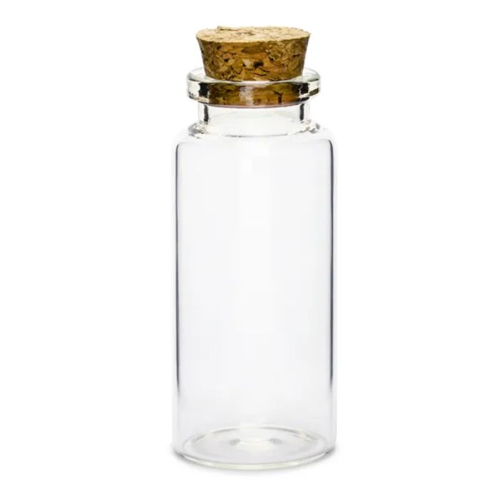 Glasbeholder med korkprop 12x - 35 ml 