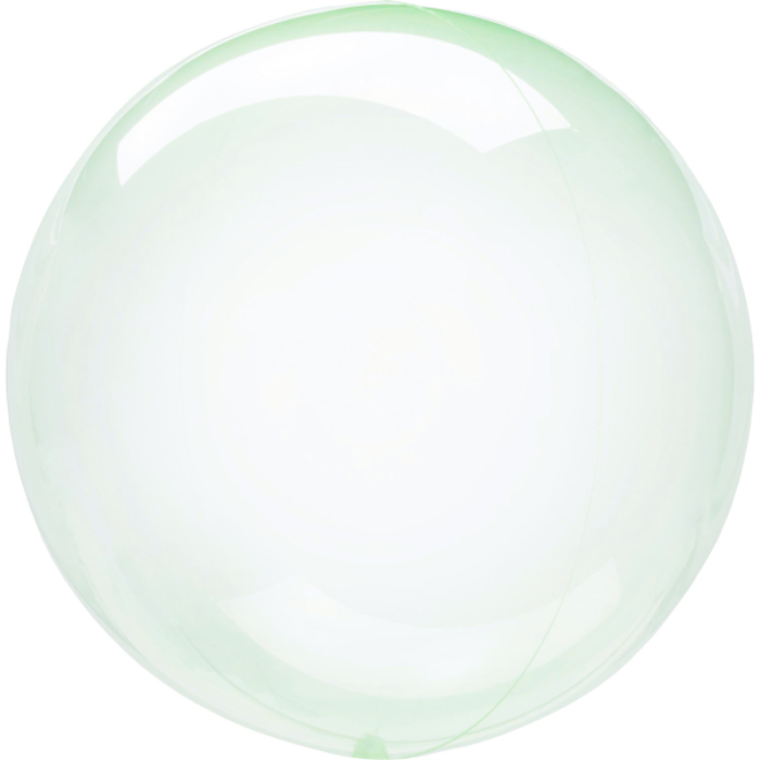 Grøn Krystal Klar Folie Ballon 45-55 cm