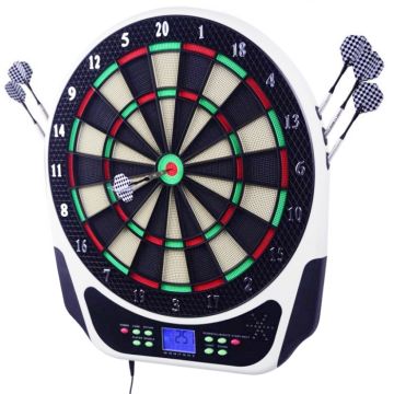 Elektronisk dartskive inkl 6 dartpile og 30 flights