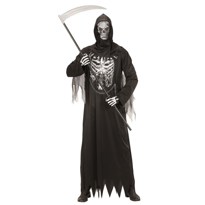 Grim Reaper kostume med kæde til herrer