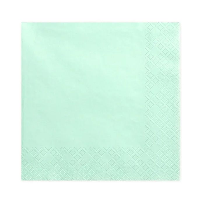 Lime grøn servietter 20x - 33x33 cm