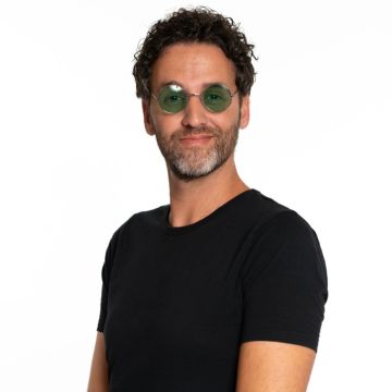 Runde Lennon solbriller grøn