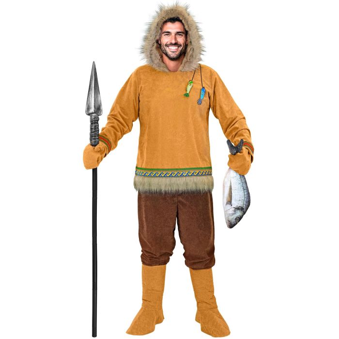 Eskimo kostume til herrer - 4 dele