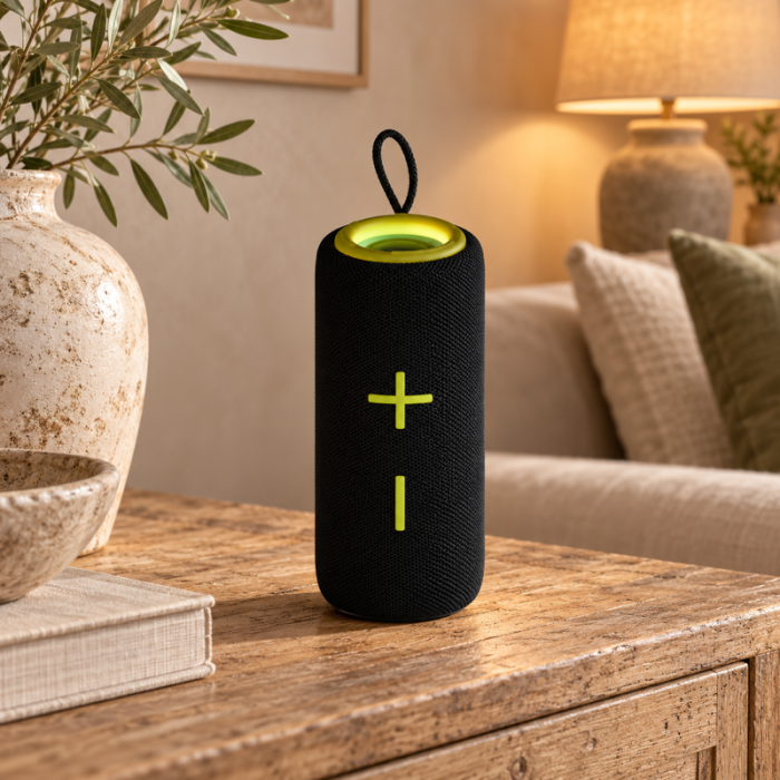 Bærbar Bluetooth-højttaler med lyseffekt
