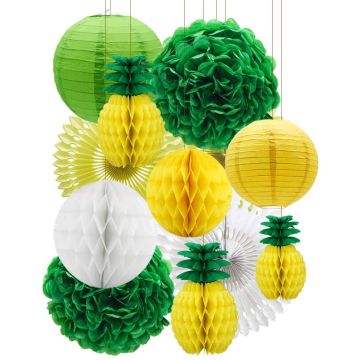 Dekorationer til sommerfest 12x dele