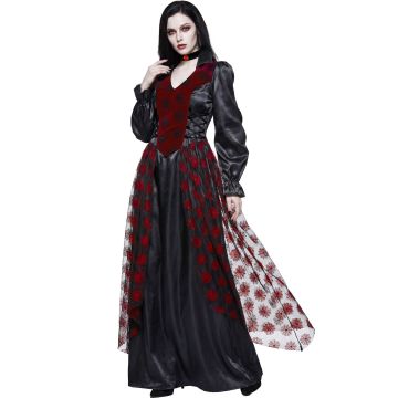 Victoriansk vampyrkjole med krave
