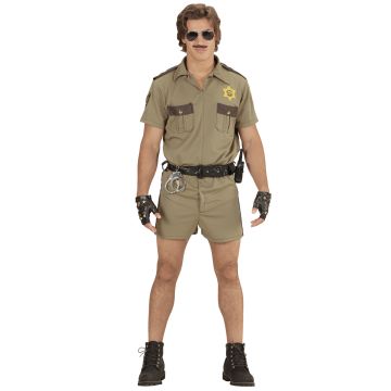 Amerikansk motorvejsbetjent kostume