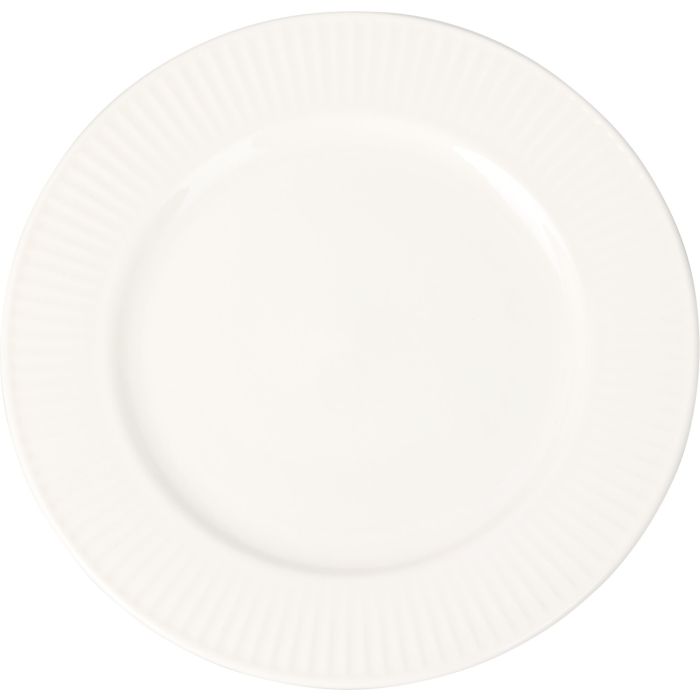 Porcelænstallerken hvid ca. Ø 20 cm