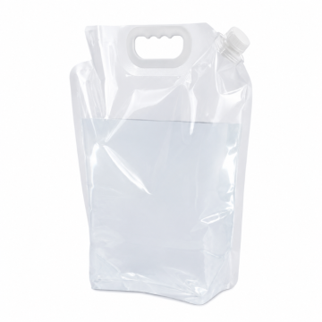 Sammenklappelig vandbeholder 5 liter gennemsigtig