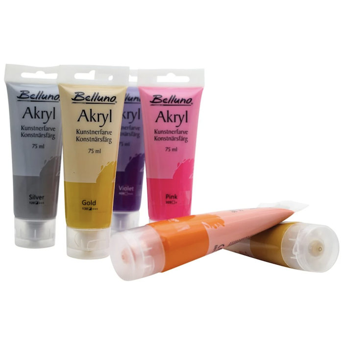Akrylmaling sæt 6x - 75 ml