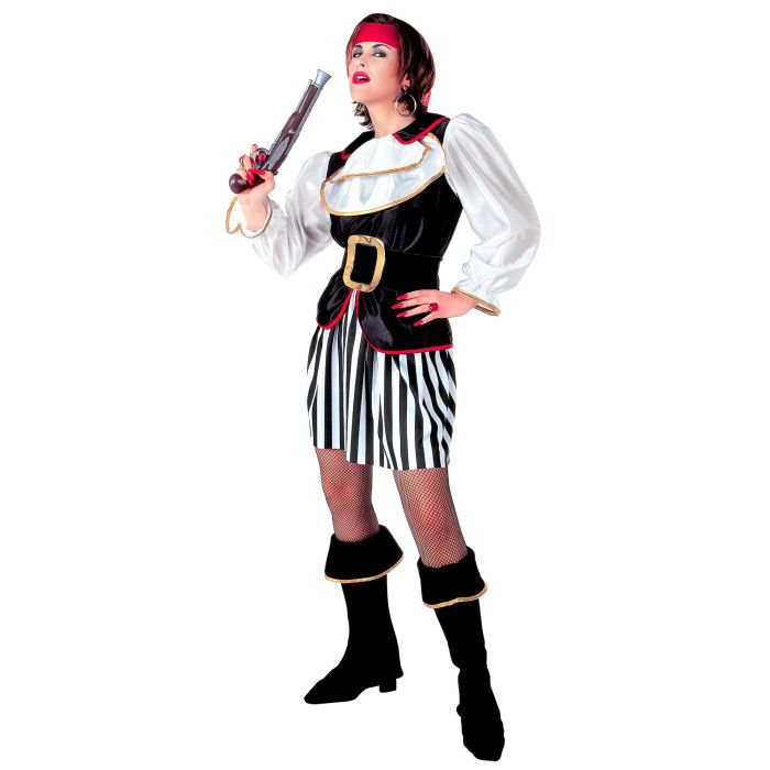 Elegant pirat kaptajnkostume til damer