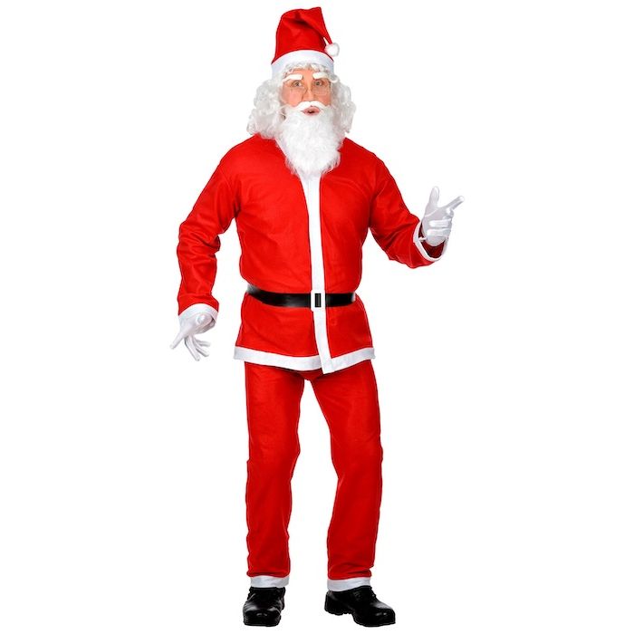 Julemandskostume One-size - 5 dele