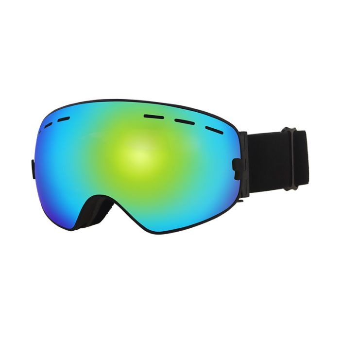 Ski goggles m. blå spejlrefleks - onesize