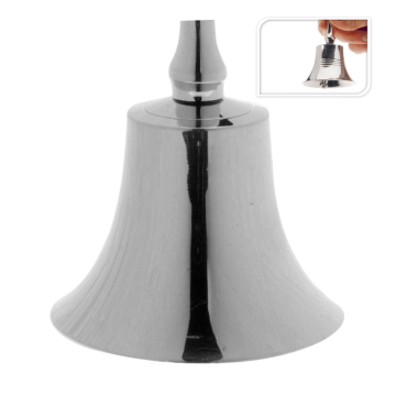 Bord klokke aluminium - 11x5,5 cm