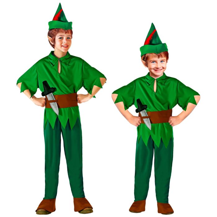 Peter Pan kostume med dolk til drenge