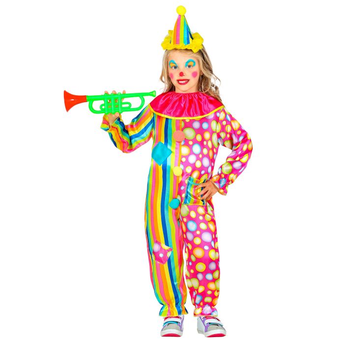 Klovnekostume med krave og minihat