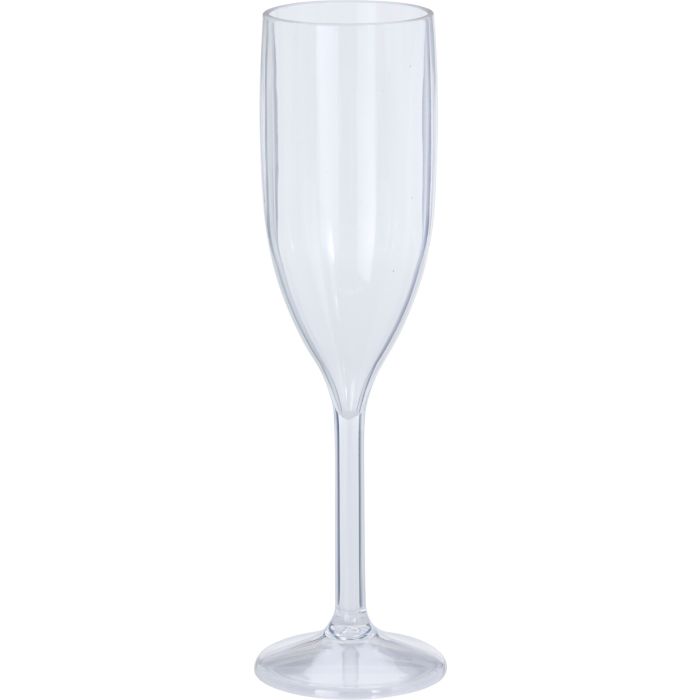 Champagneglas i akryl 165 ml med lang stilk