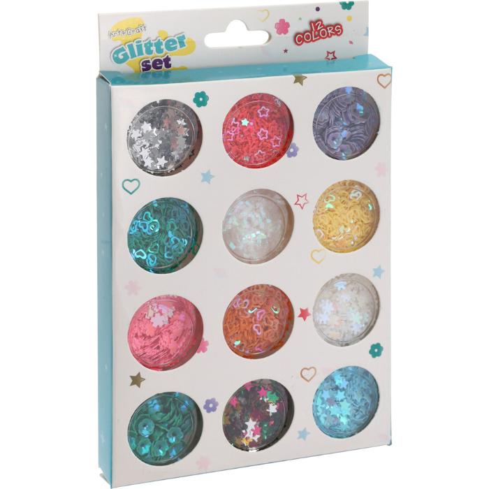 Glitter sæt 12 varianter